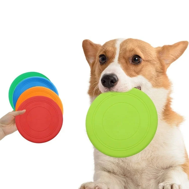 Silicone Flying Toy for Dogs - Durable Interactive Disc