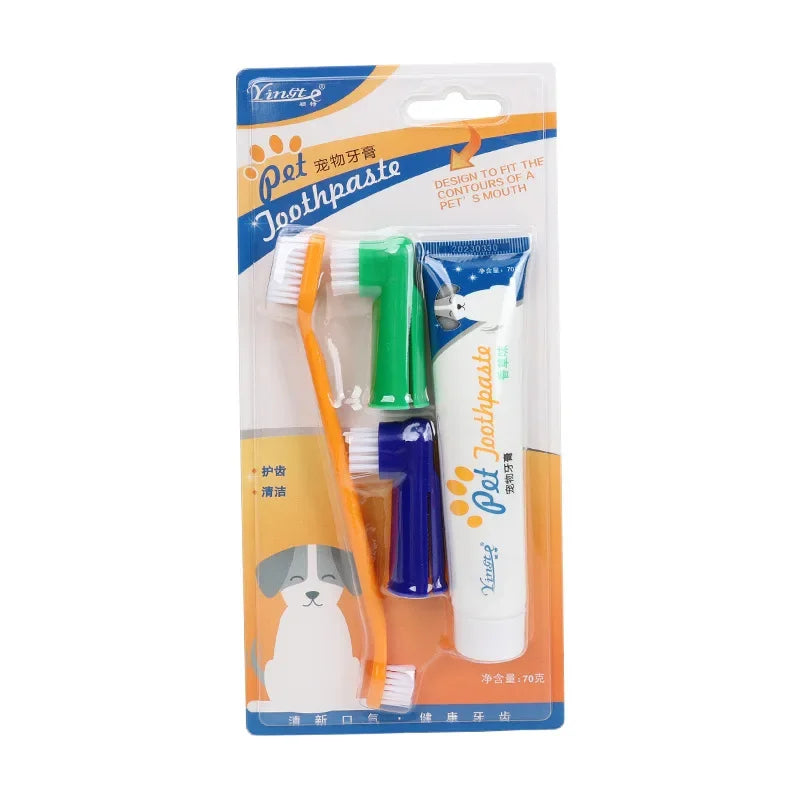 Kit Limpieza Dental Mascotas Cepillo Pasta