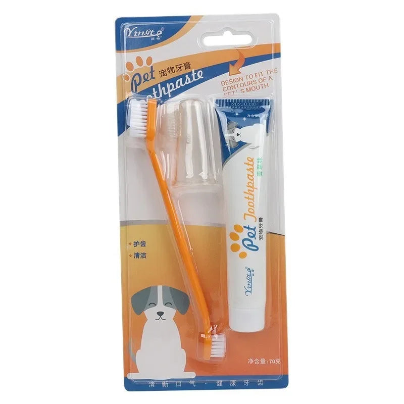 Kit Limpieza Dental Mascotas Cepillo Pasta