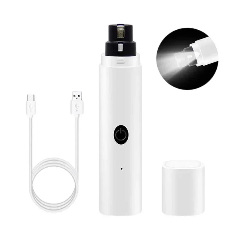 Coupe-ongles électrique pour chien - Rechargeable par USB avec lumière LED