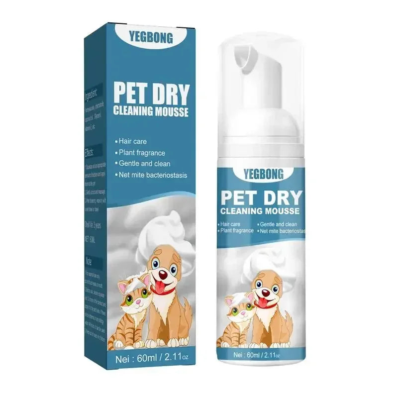 Dry Shampoo for Dogs and Cats - Waterless Cleaning Mousse