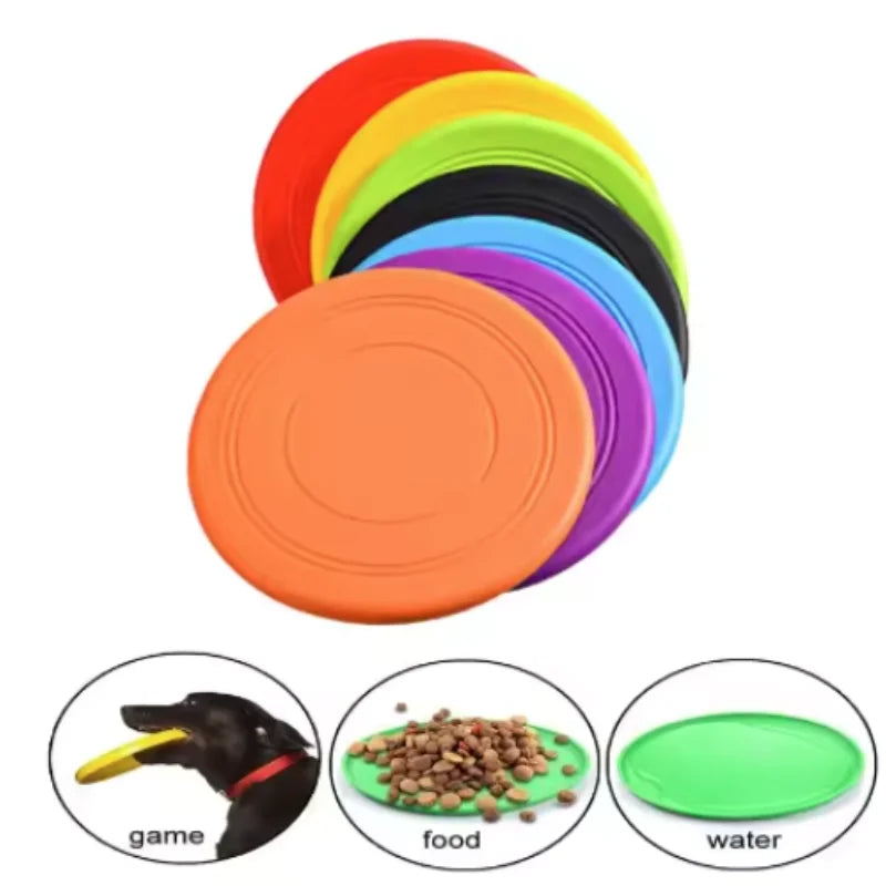 Silicone Flying Toy for Dogs - Durable Interactive Disc