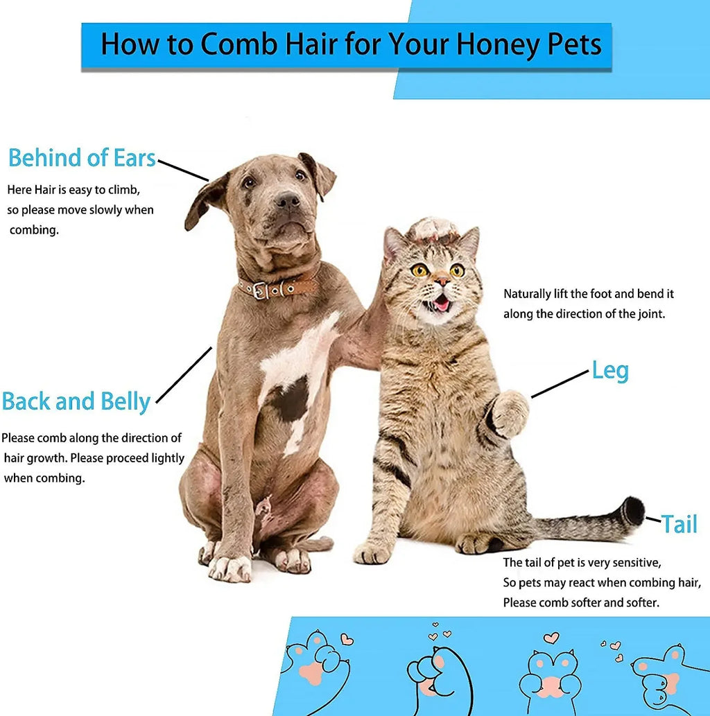 Hair Removal Brush for Dogs and Cats