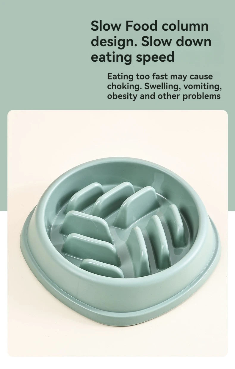 Distributeur de croquettes anti-glouton pour chiens et chats - Antidérapant