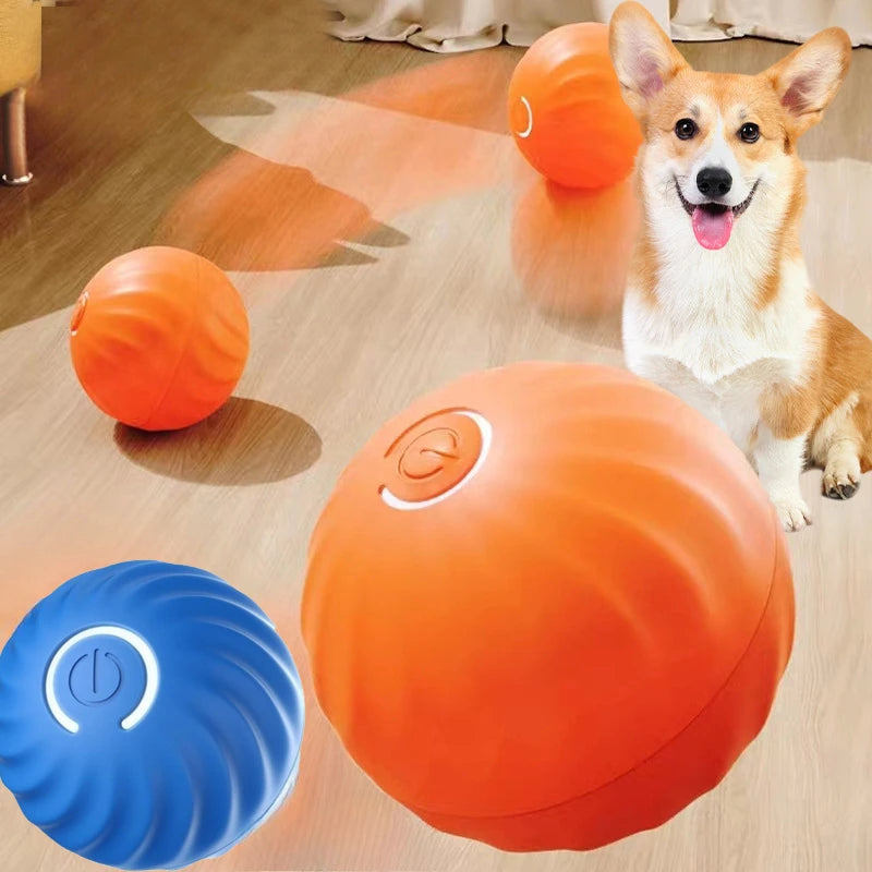 Balle intelligente automatique pour chiens - Jouet interactif avec fonction mouvement USB
