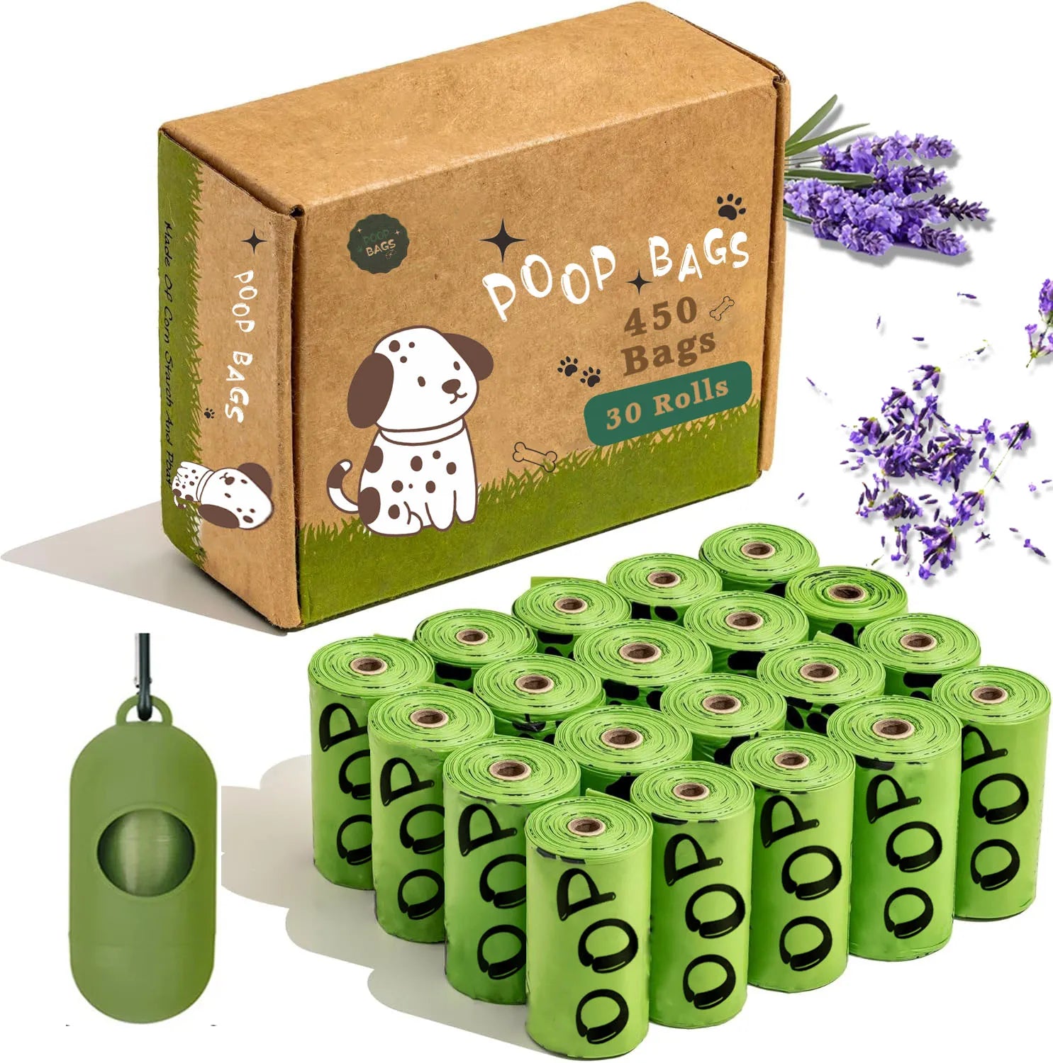 Bolsas Biodegradables Perros Lavanda Dispensador