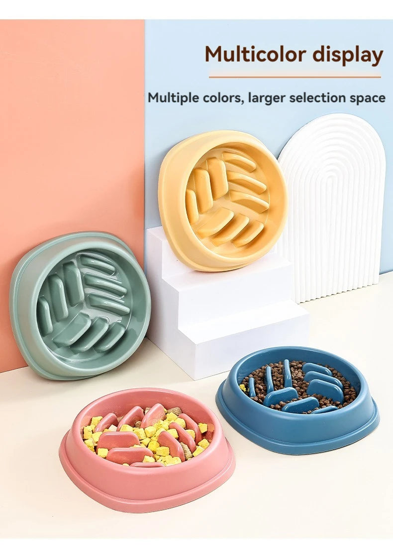 Distributeur de croquettes anti-glouton pour chiens et chats - Antidérapant