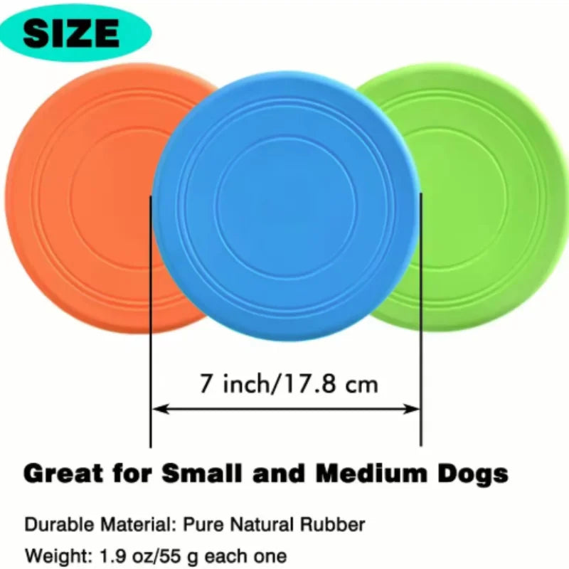 Silicone Flying Toy for Dogs - Durable Interactive Disc