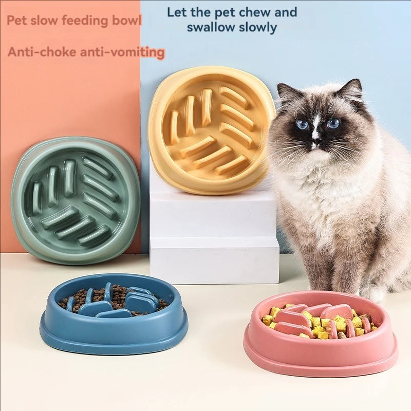 Distributeur de croquettes anti-glouton pour chiens et chats - Antidérapant