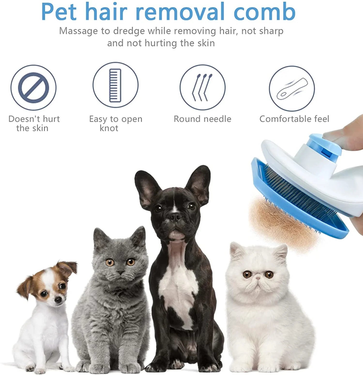 Hair Removal Brush for Dogs and Cats