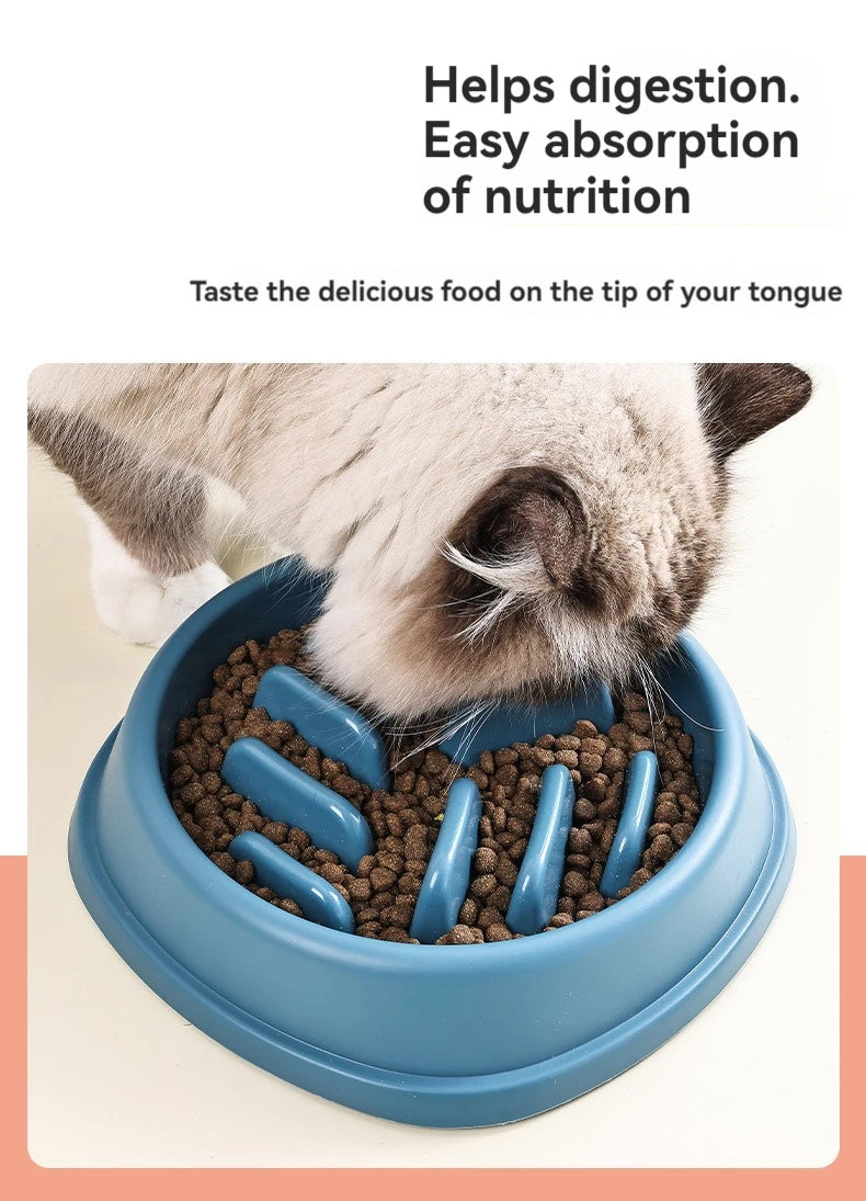 Distributeur de croquettes anti-glouton pour chiens et chats - Antidérapant