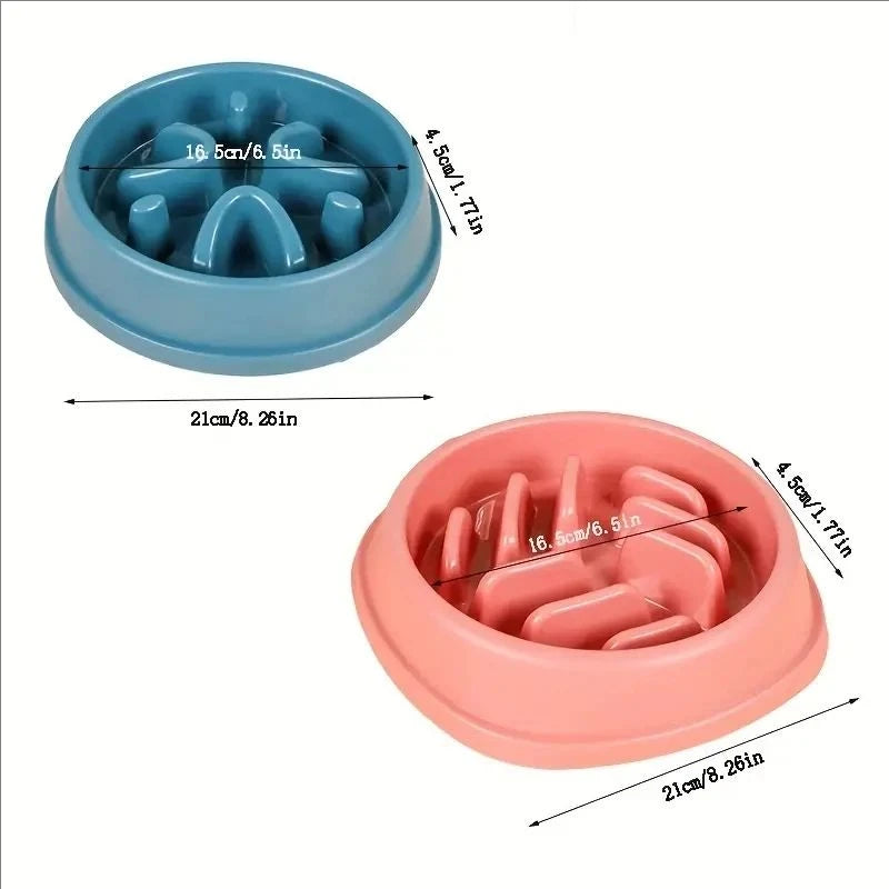 Distributeur de croquettes anti-glouton pour chiens et chats - Antidérapant