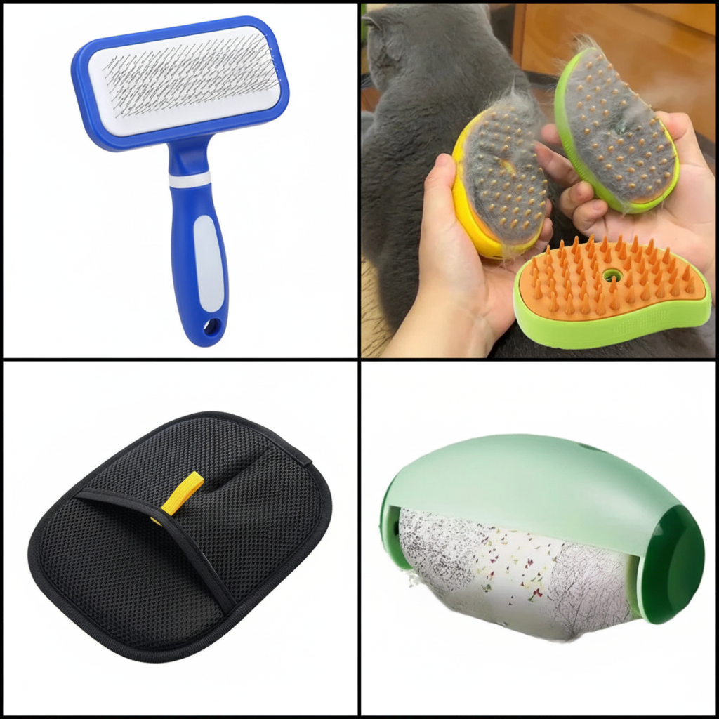 Kit con cepillo mango completo